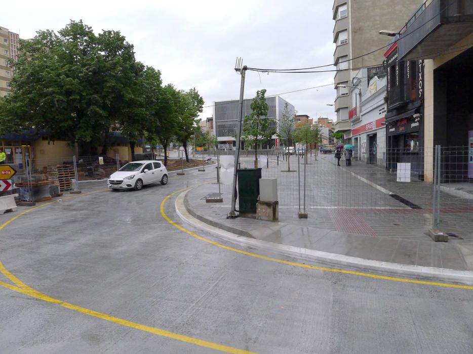 Segona fase d'obres a la plaça del Sol Figueres