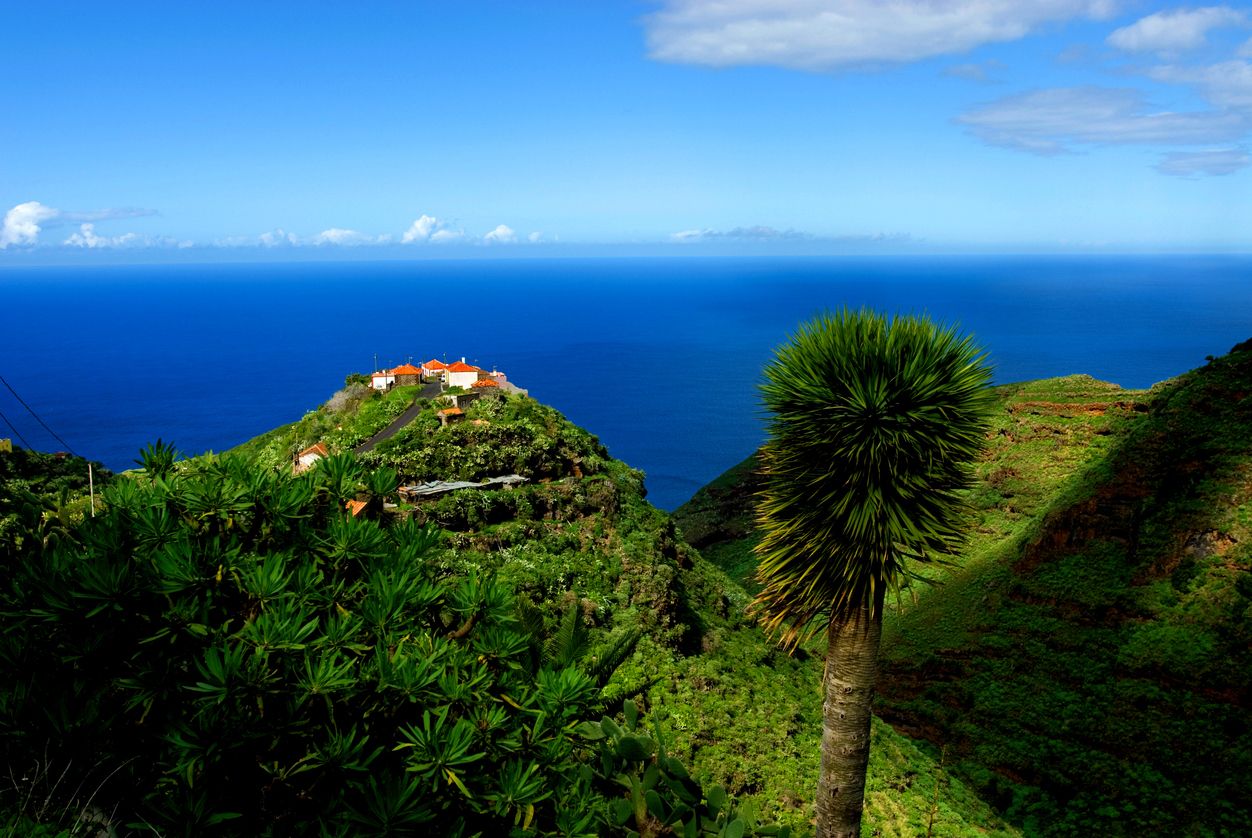 Pueblo en La Palma, Islas Canarias.