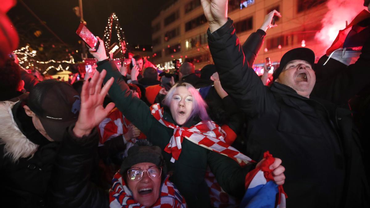 Las celebraciones croatas tras el triunfo contra Brasil causaron un movimiento sísmico