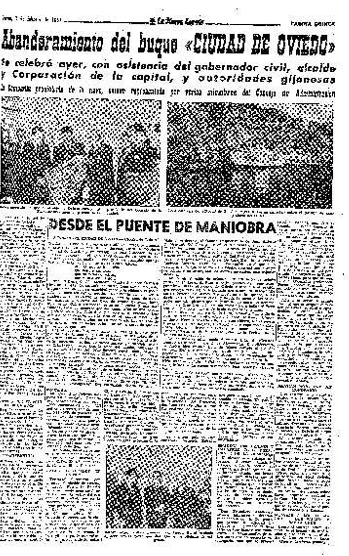 Los «Oviedo» que surcaron los mares