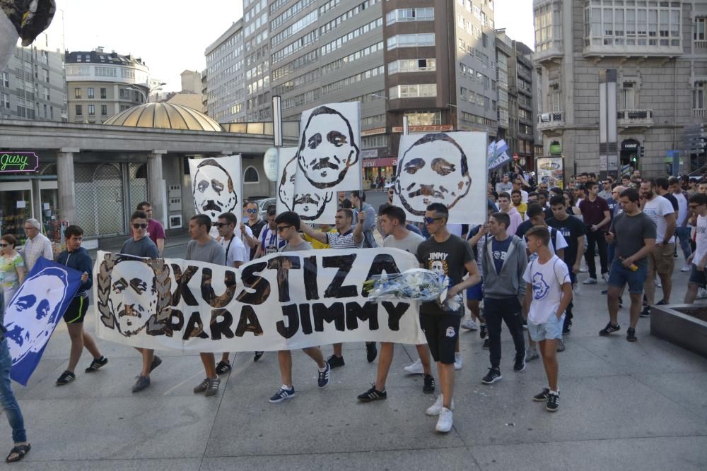 Manifestación en demanda de ''Xustiza para Jimmy''