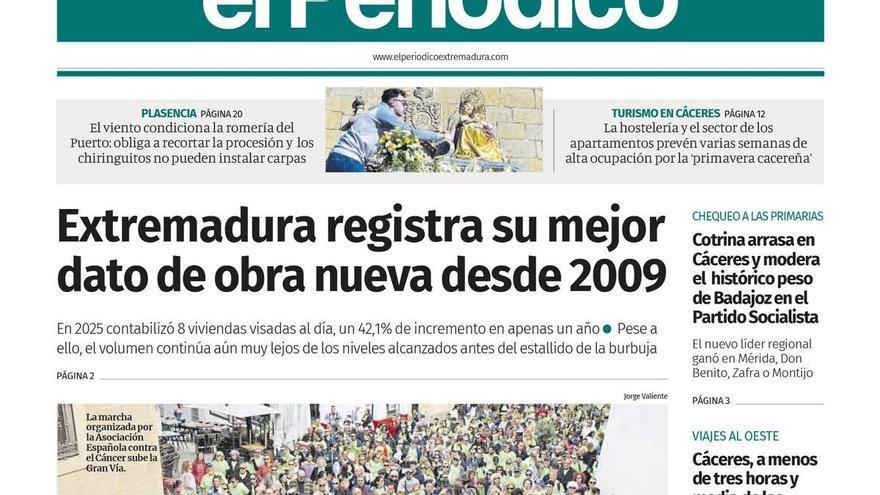 Consulta la portada correspondiente al día 13 de febrero de 2026