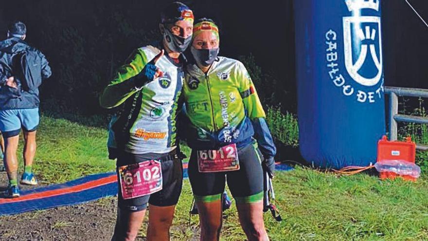 Los dos ganadores de la prueba de anoche. | | TENERIFE BLUETRAIL