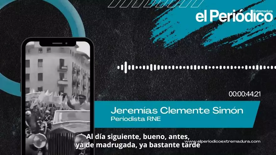 Vídeo | Jeremías Clemente Simón, periodista extremeño, relata la muerte de Franco