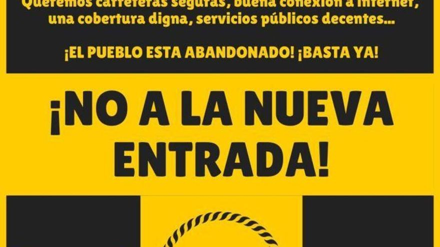 Cartel de la concentración en Novelda