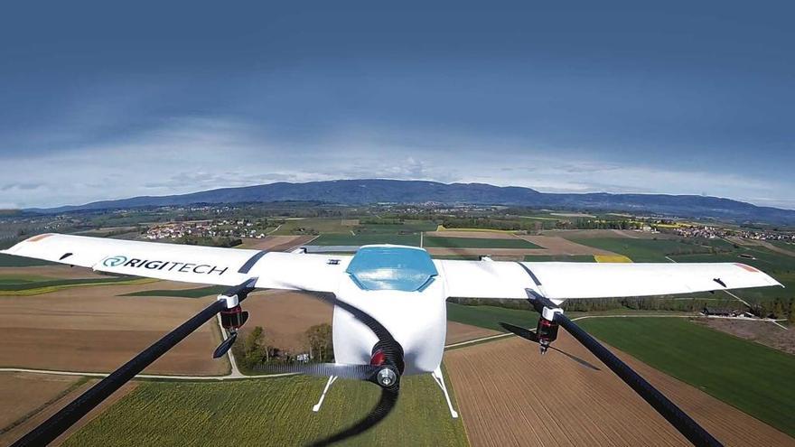 Imagen facilitada por la empresa suiza Rigi Technologies del dron que operará en Mallorca.