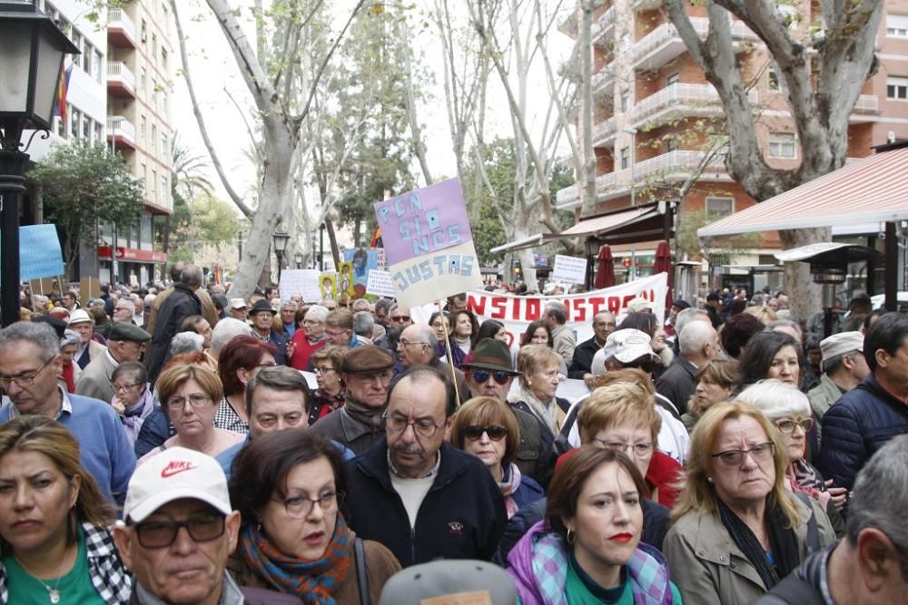 Manifestación por unas pensiones dignas en Murcia