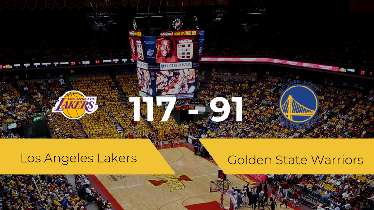 Los Angeles Lakers consigue ganar a Golden State Warriors (117-91)