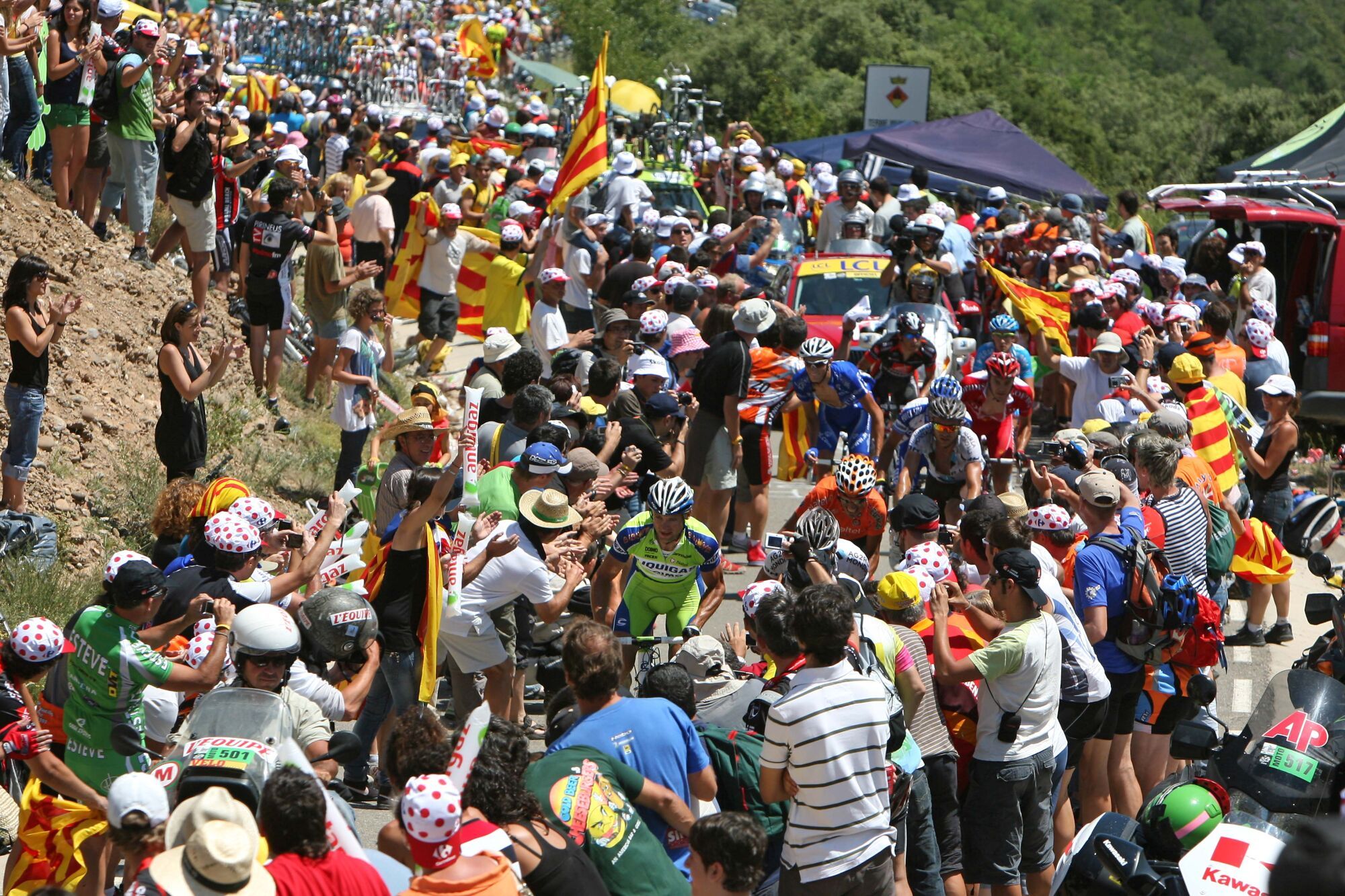 El Tour de Francia a su paso por Catalunya, en una imagen de archivo.