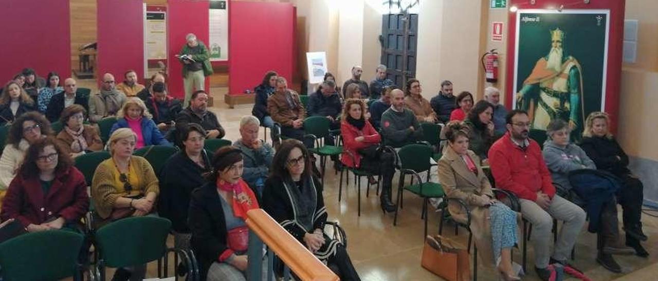 Empresarios cangueses, en el Aula del Reino.