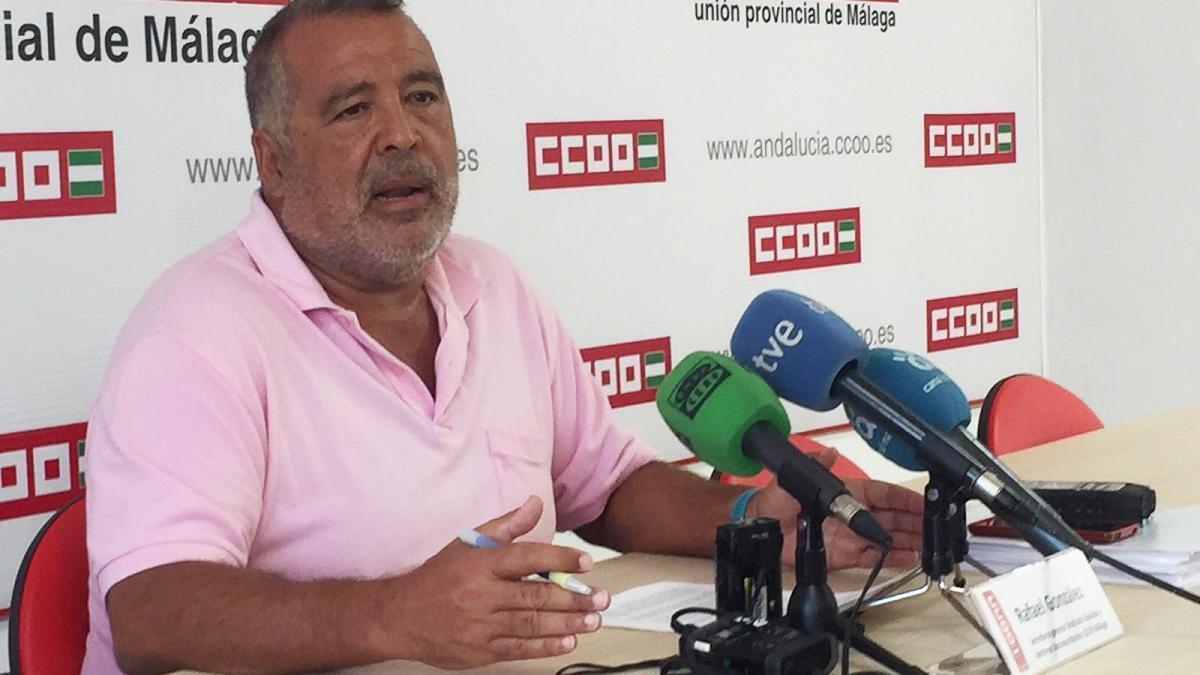 Rafael González, exsecretario de Sanidad de CCOO de Málaga.