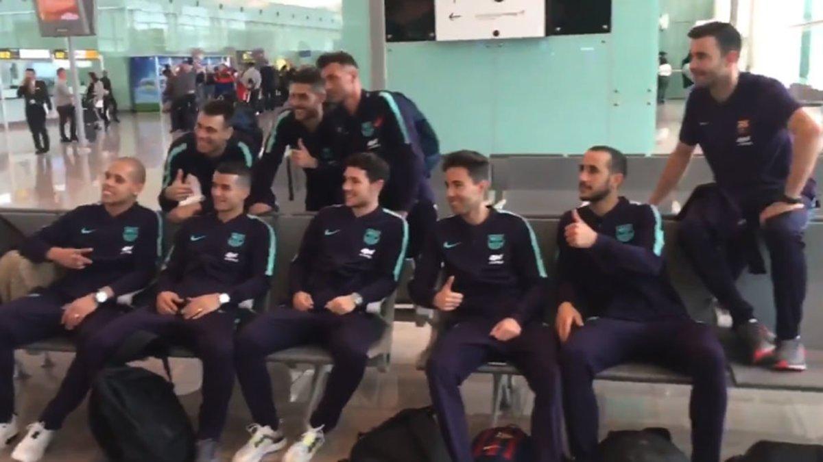 La expedición del Barça Lassa de fútbol sala ya partió hacia Almaty