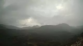Primeros testimonios de las fuertes lluvias en Castellón: "Han bajado todos los barrancos de Xodos de golpe"