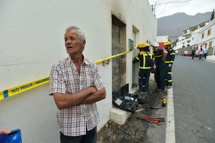 24-02-2020 MOGÁN. Afectados por el incendio,  en La Aldea y Tasarte. Fotógrafo: ANDRES CRUZ  | 24/02/2020 | Fotógrafo: Andrés Cruz