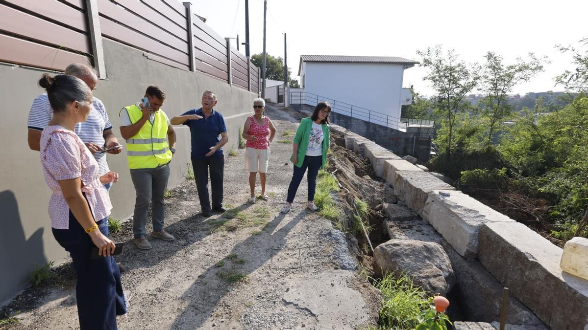 Visita de la concelleira María José Abilleira a las obras.