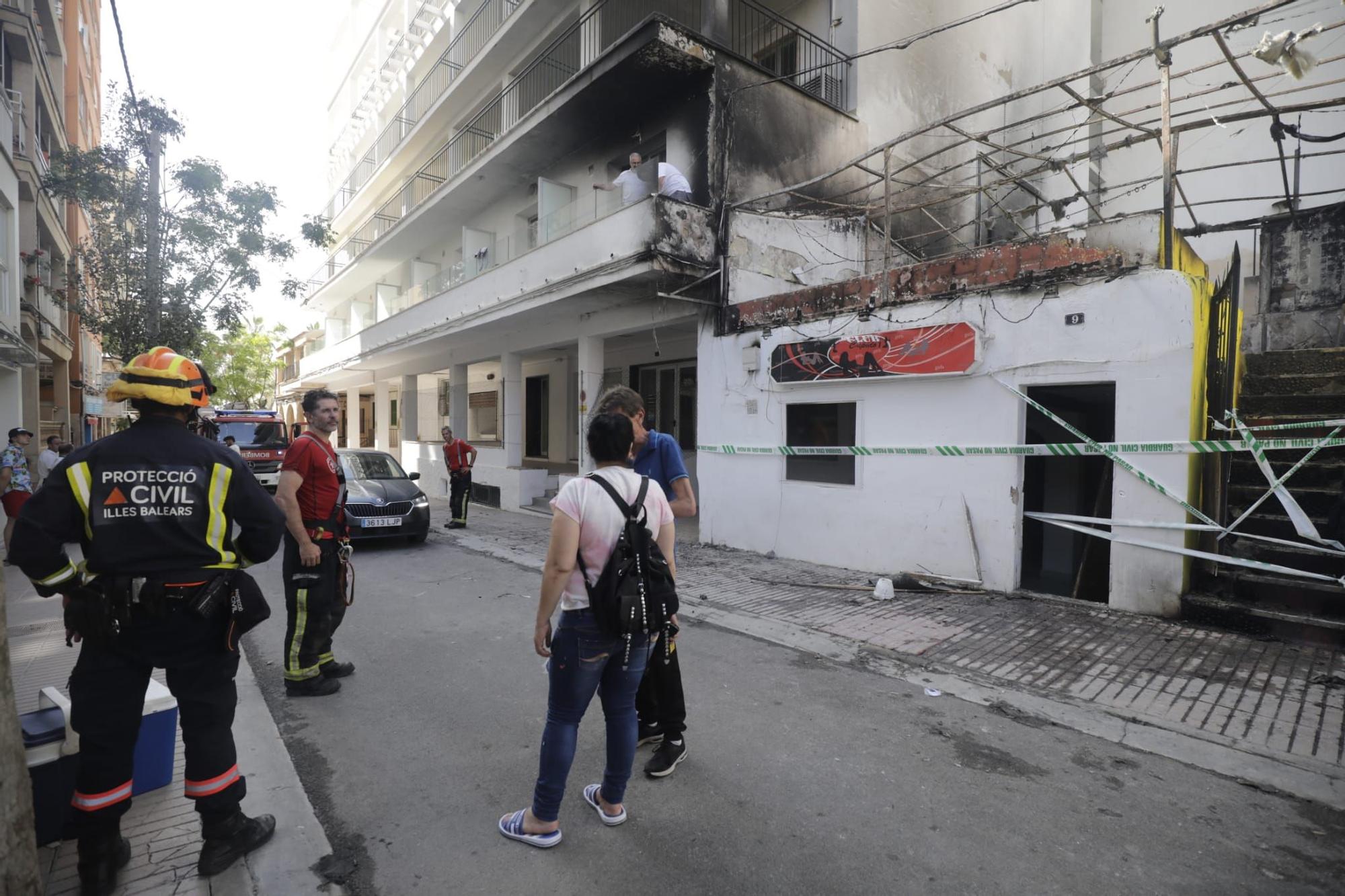 Dos heridos en un incendio en un edificio de s'Arenal de Llucmajor