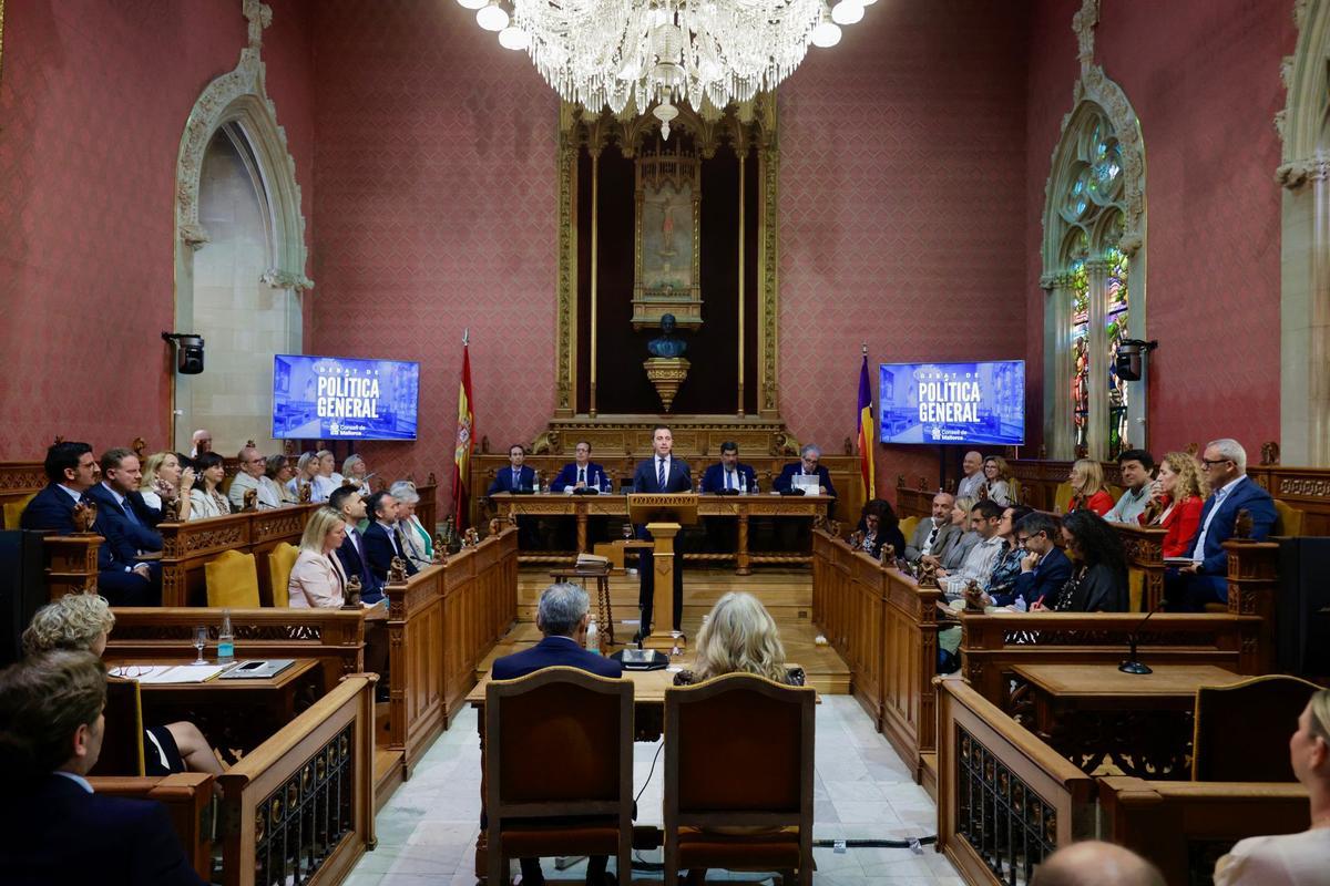 El  debate de política general en el Consell de Mallorca, en imágenes