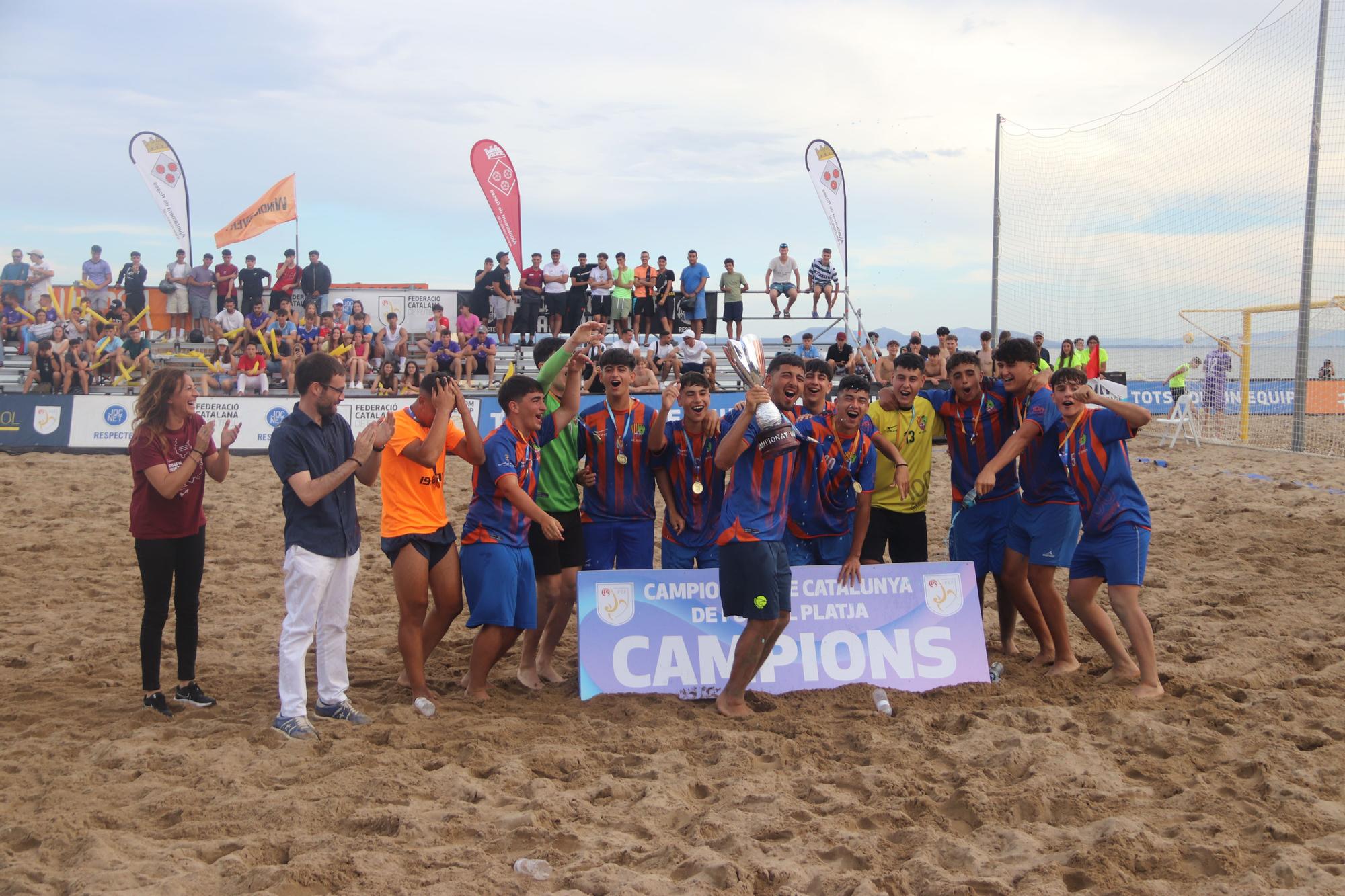 Campionats de Catalunya de futbol platja a Roses