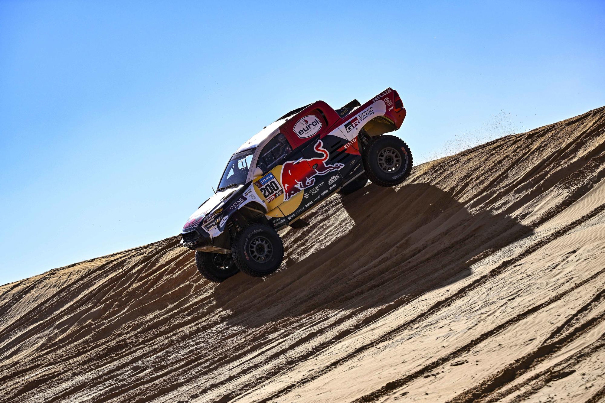 El piloto de Toyota Nasser Al-Attiyah, en la etapa 5 del Dakar 2023.