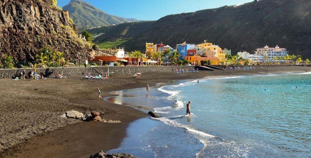 Playa de Tazacorte, en la isla de La Palma. | E. D.