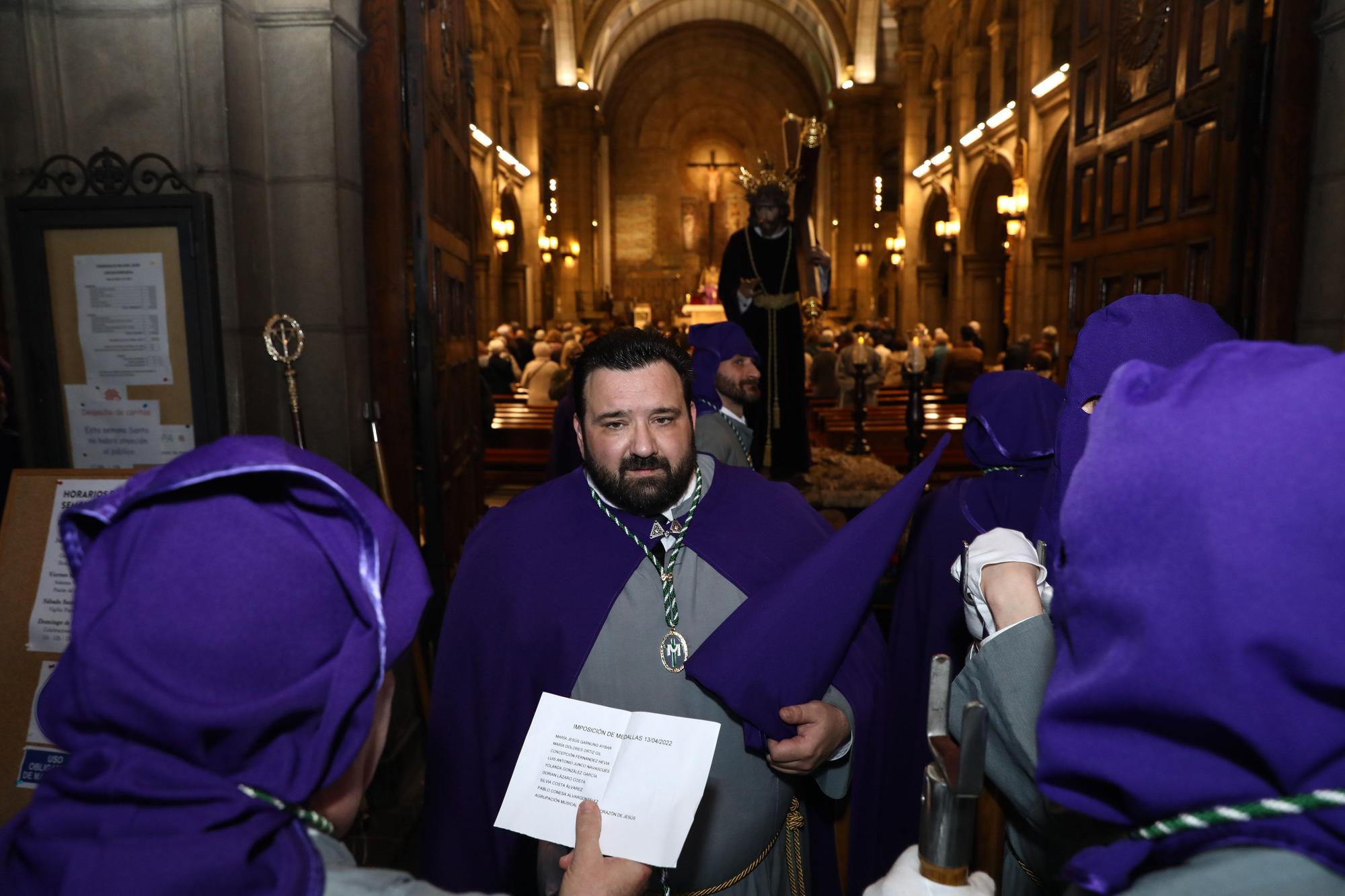 En imágenes: procesión del Miércoles Santo en Gijón