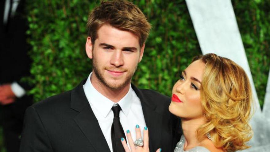 Miley Cyrus y Liam Hemsworth.