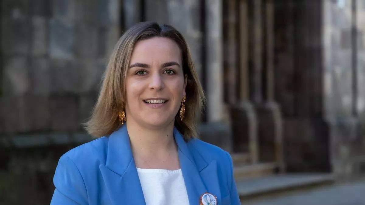 A voceira do BNG de Betanzos, Amelia Sánchez.
