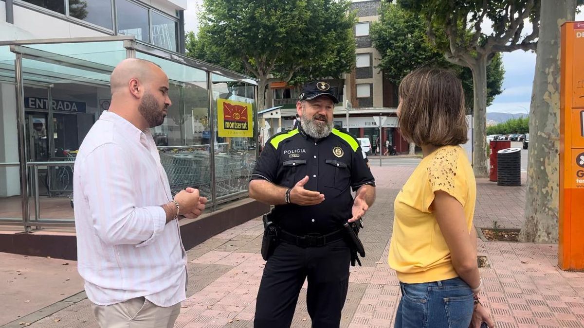 La nova unitat de la Policia Local de proximitat de Castelló d'Empúries.