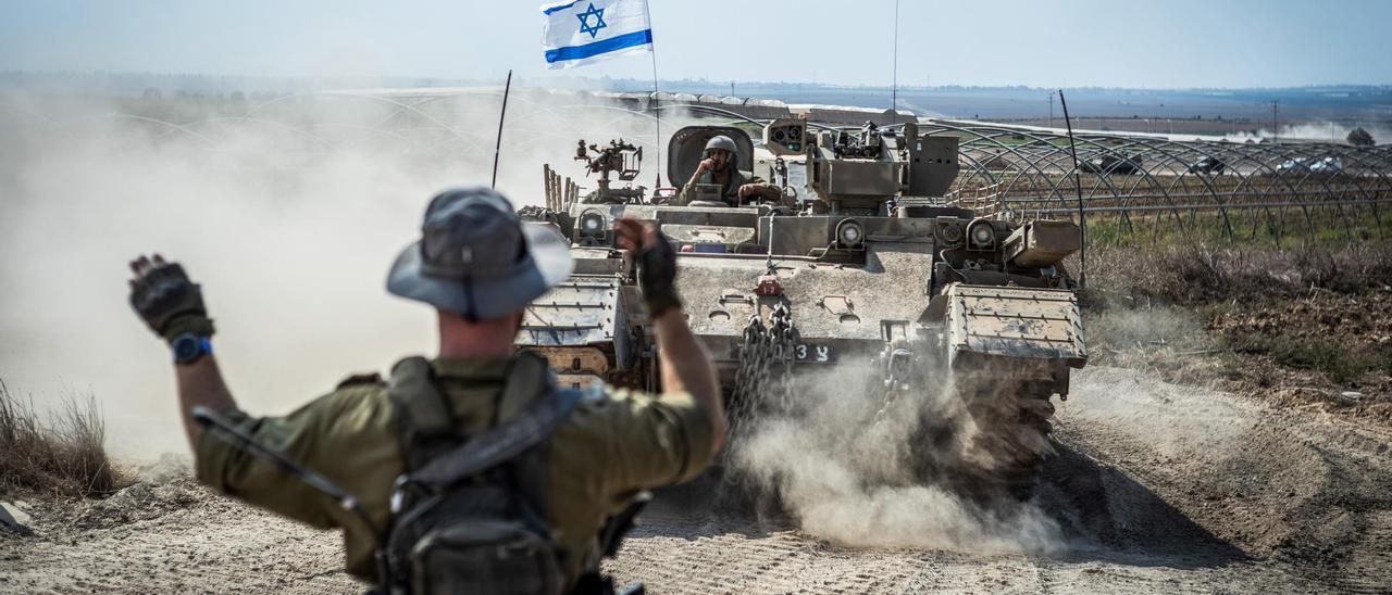 tanque israeli sederot cerca frontera franja gaza