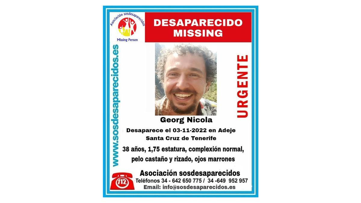 Buscan a un hombre desaparecido en Tenerife desde la semana pasada