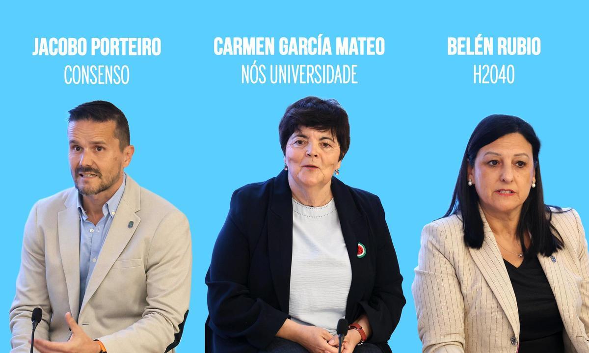 Encuentro con los tres candidatos al Rectorado de la UVigo