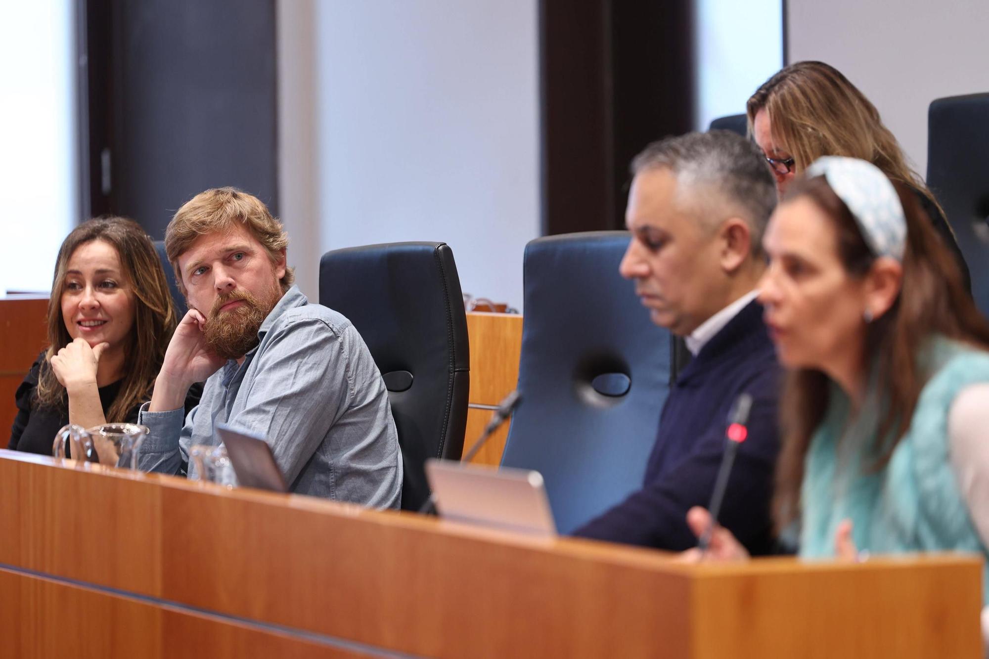 De izquierda a derecha: Rosa Rubio y Jordi Salewski del PSOE, Luis Fernando Astorri de Vox y Guadalupe Nauda de Unidas Podemos.