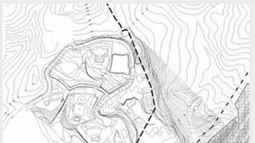 Plano de deslinde entre Marbella y Benahavís.
