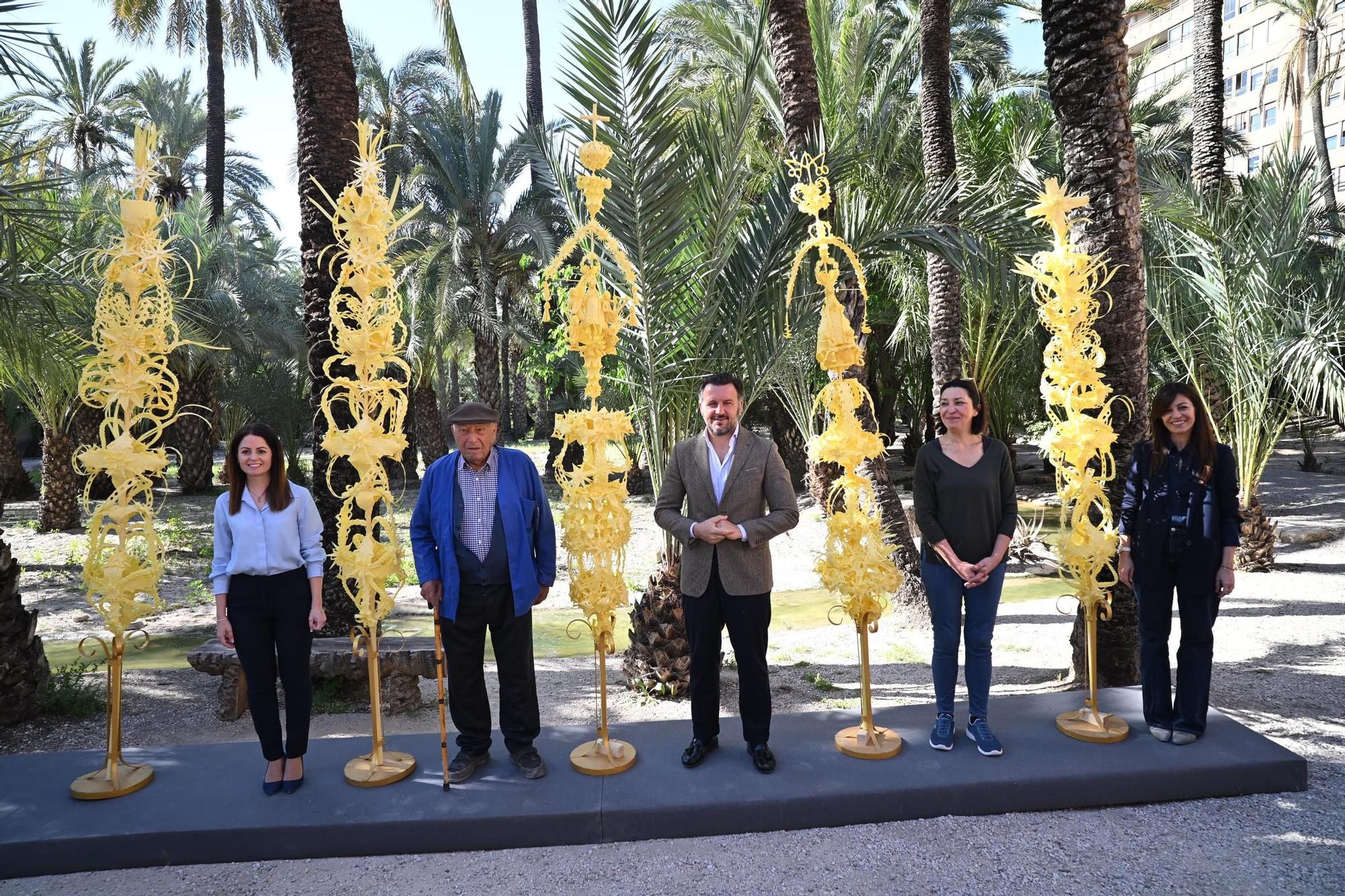 Así son las palmas de Elche que irán al Papa, a la reina Letizia y a Pedro Sánchez