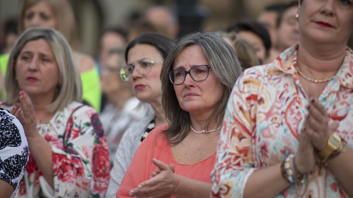 Concentración en repulsa del asesinato de Luisa María en Tomelloso (Ciudad Real).