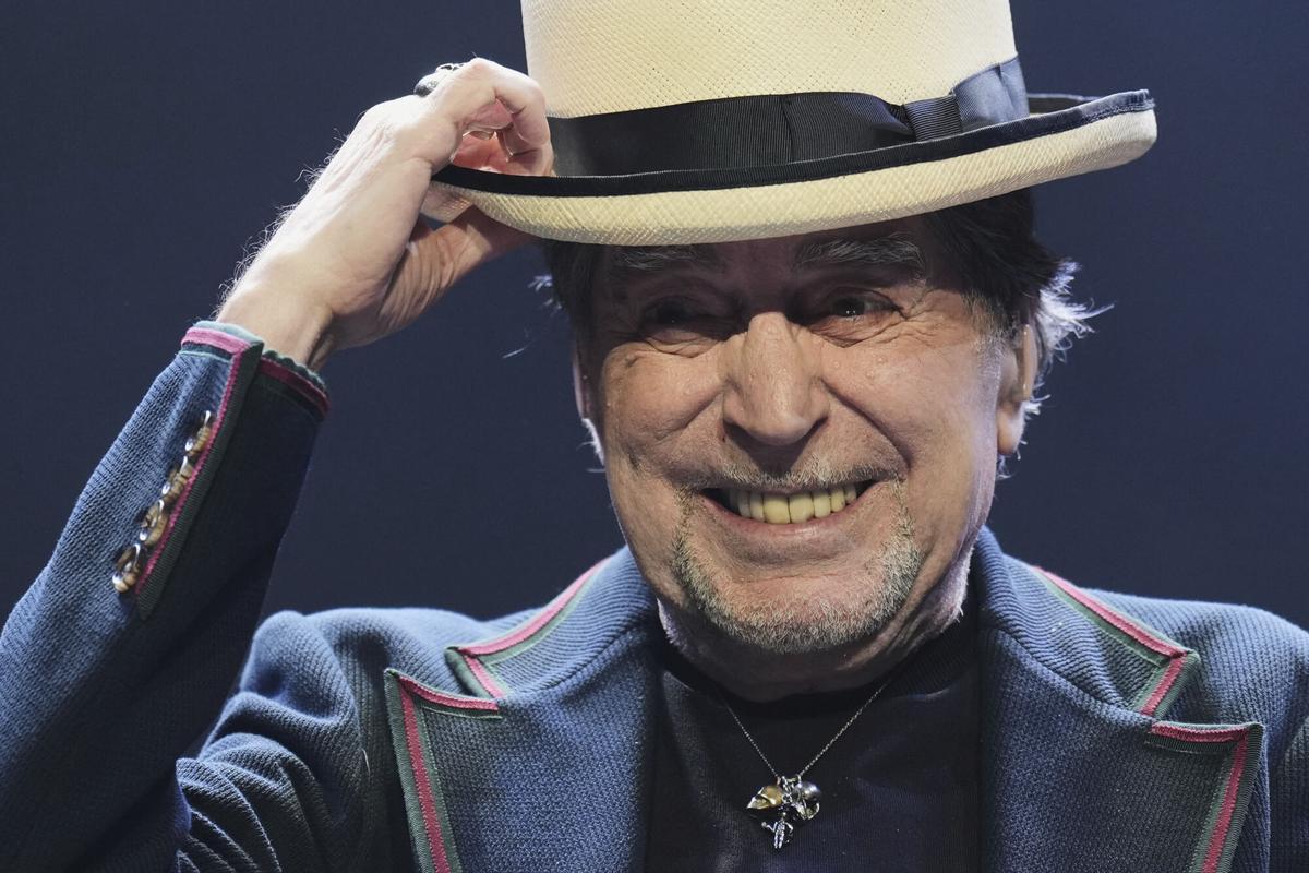 Joaquín Sabina, en su concierto del miércoles en Buenos Aires.