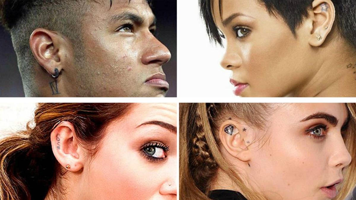 De izquierda a derecha, y de arriba a abajo, Neymar, Rihanna, Miley Cyrus y Cara Delevigne.