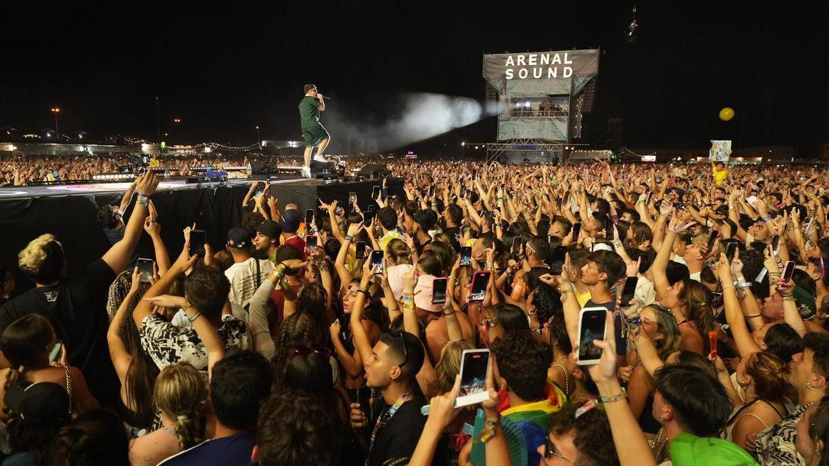 Concierto de Quevedo en la última edición del Arenal Sound, en agosto del año pasado.