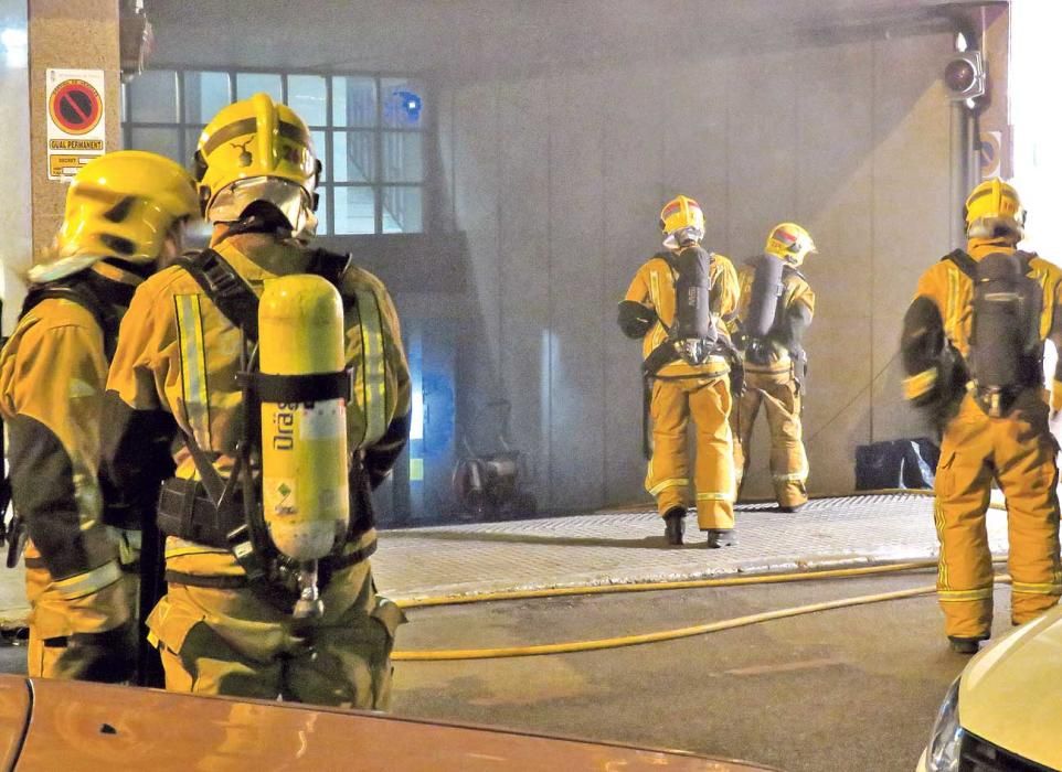 Arde un garage en Palma