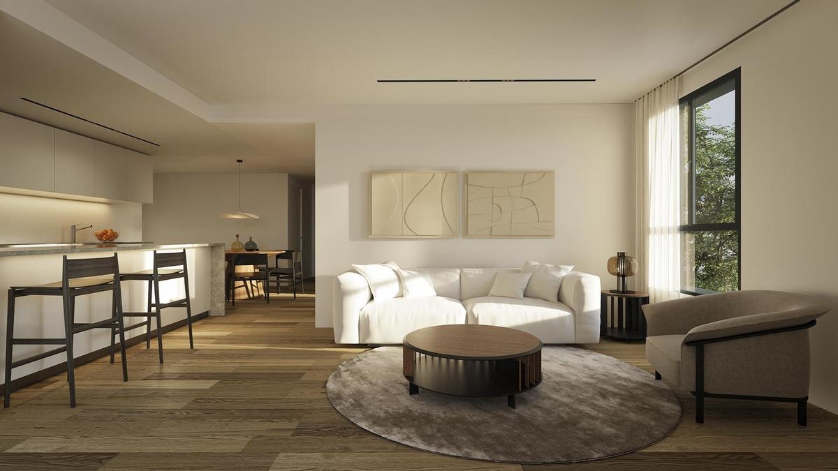 Las estancias de Geido Les Arts son amplias y elegantes.
