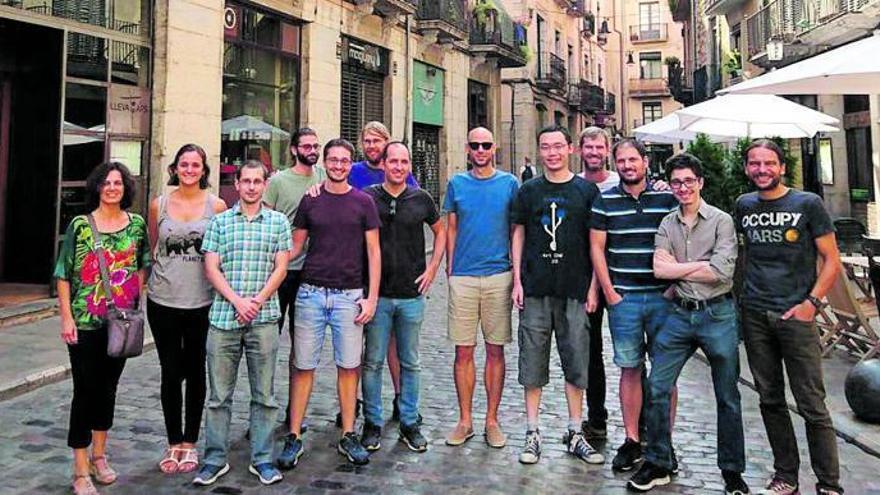 L&#039;equip de Wikiloc, en una imatge d&#039;arxiu a la Cort Reial de Girona.