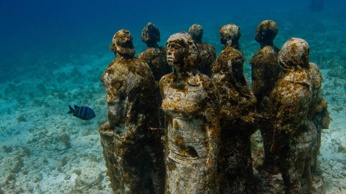 Museo subacuático de arte, en Cancún (México)