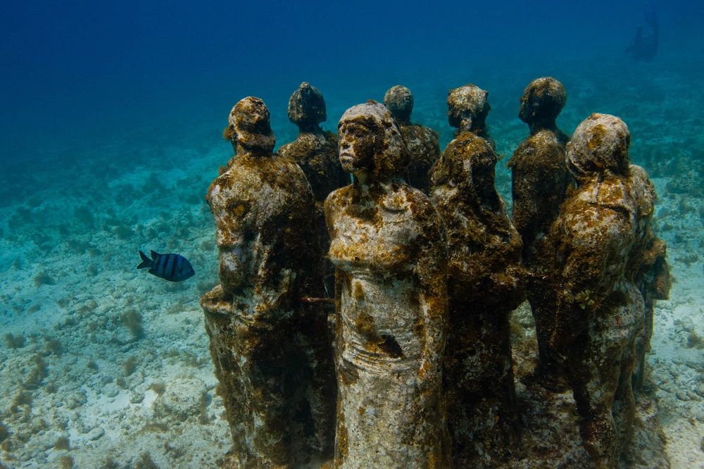 Museo subacuático de arte, en Cancún (México)