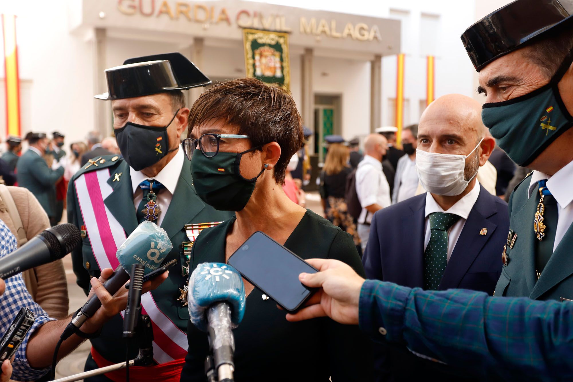 Celebración de la patrona de la Guardia Civil en la Comandancia de Málaga