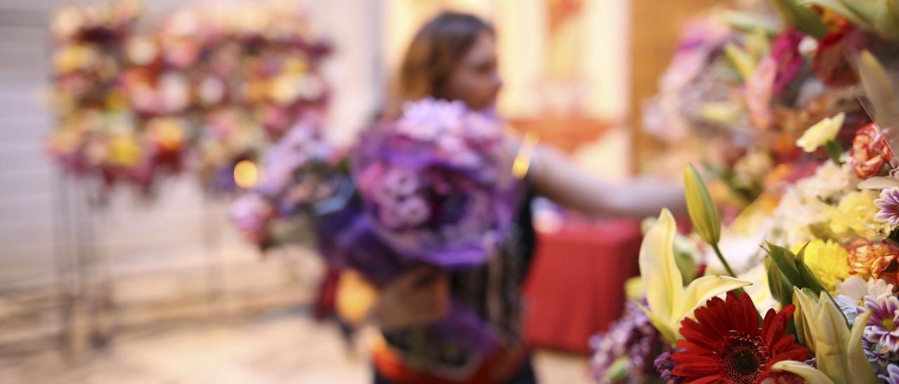 Ofrenda de flores en Orihuela, en una imagen de archivo