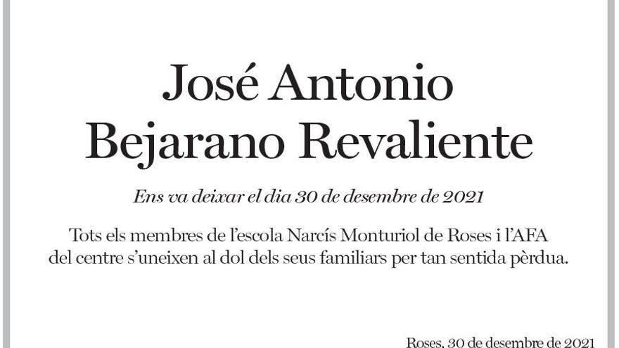 Esquela José Antonio Bejarano Revaliente