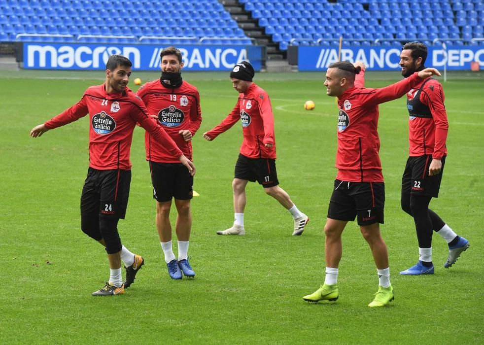 Entrenamiento en Riazor (20/12/18)