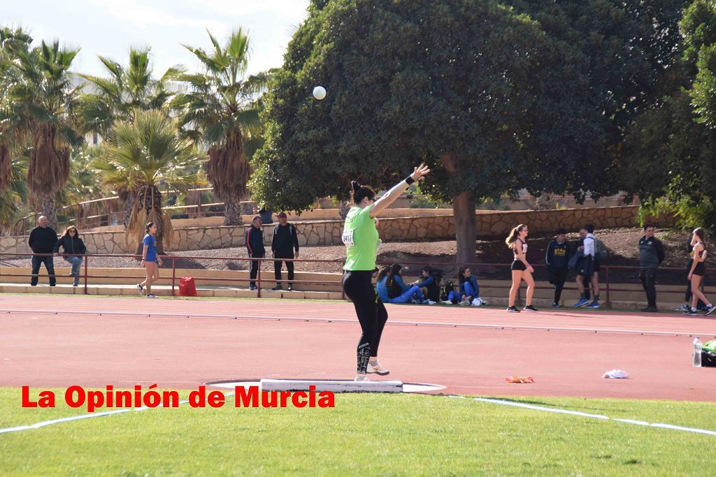 Regional absoluto y sub-23 de atletismo en Lorca (I)