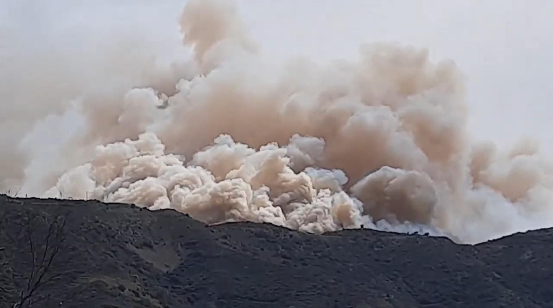 L'incendi que ha cremat a Portbou els dies 16 i 17 d'abril