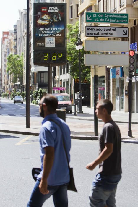 Finde de fuerte calor en Valencia